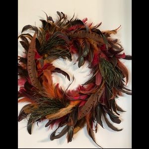 Fall Harvest 11.5” Feather Wreath